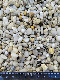 Галька крымская жемчужная фр. 5-10 мм.  купить в Электростали фото Камень Клуб