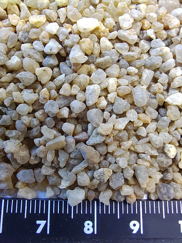 Кварцевый песок для водоподготовки фр. 1,6-3 мм.  купить в Электростали фото Камень Клуб