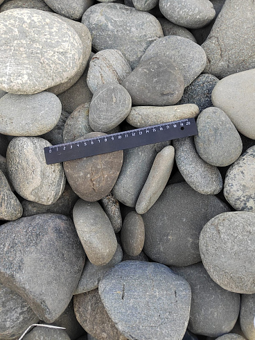 Kamenclub.ru: Галька речная плоская (серо-белая) фр. 70-120 мм. купить  в Электростали галька галечник речной серый, белый окатанная плоская  природная галька 9000 руб/т   фото КАМЕНЬ КЛУБ