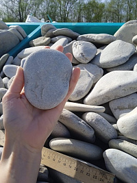 Галька черноморская фр. 100-150 мм.  купить в Электростали фото Камень Клуб