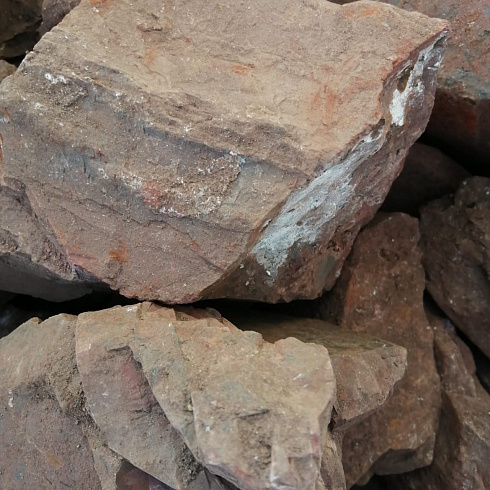 фото Яшма красная  (фр. 70-100 мм)  купить в Электростали в интернет-портале КАМЕНЬ КЛУБ