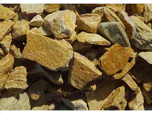Kamenclub.ru: Щебень крошка желтый (ЗЛАТОЛИТ) фр. 20-40 мм.  купить в Электростали златолит бежевый, золотистый, желтый декоративная каменная крошка 10800 руб/т   фото КАМЕНЬ КЛУБ