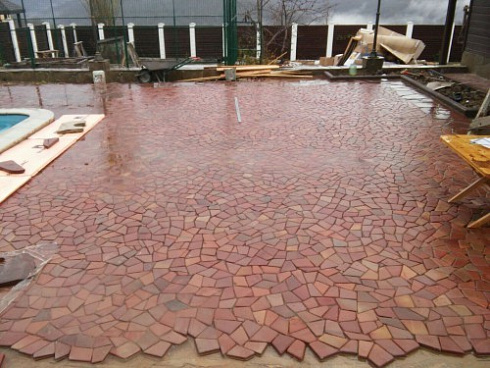 Kamenclub.ru: Песчаник брусчатка (Готика) art PSK-L-01  купить в Электростали    2600 руб/кв.м    фото КАМЕНЬ КЛУБ