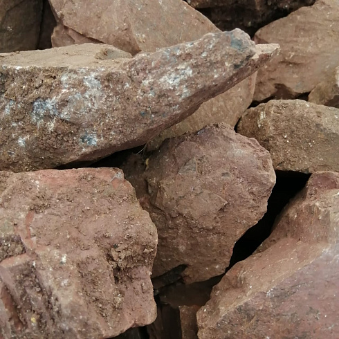 фото Яшма красная  (фр. 70-100 мм)  купить в Электростали в интернет-портале КАМЕНЬ КЛУБ