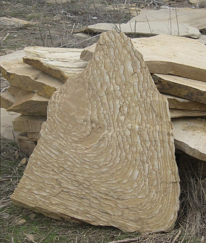 Kamenclub.ru: Форматный камень (плаха) пошаговая дорожка от 70-150 см (4 -12 см)  купить в Электростали плитняк  форматный плаха желтый песчаник 9 000 руб/т   фото КАМЕНЬ КЛУБ