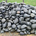 Kamenclub.ru: Темно-серый валунчик фр.100-300 мм.  купить в Электростали крупный природный камень серый, темно-серый, светло-серый речная галька большого размера окатанная 4500 руб/т   фото КАМЕНЬ КЛУБ