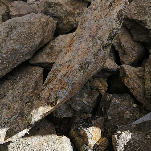 фото Змеевик салатовый  (фр. 70-100 мм)  купить в Электростали в интернет-портале КАМЕНЬ КЛУБ