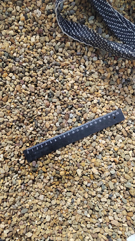 Kamenclub.ru: Галька окат (серо-желтая) фр.5-10 мм. купить  в Электростали галька речная рыжий, желтый, рыжий, серо-желтый речная окатанная галька декоративная 5000 руб/т   фото КАМЕНЬ КЛУБ