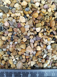 Галька речная окат (рыжая) фр.3-5 мм купить в Электростали  фото, отзывы на сайте Камень Клуб