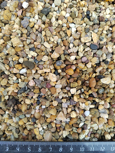 Галька речная окат (рыжая) фр.3-5 мм купить в Электростали 