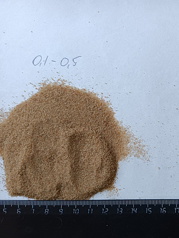 Кварцевый песок для площадок фр. 0,1-0,5 мм.  купить в Электростали фото Камень Клуб