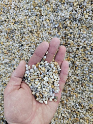 Галька крымская жемчужная фр. 3-5 мм.  купить в Электростали фото Камень Клуб